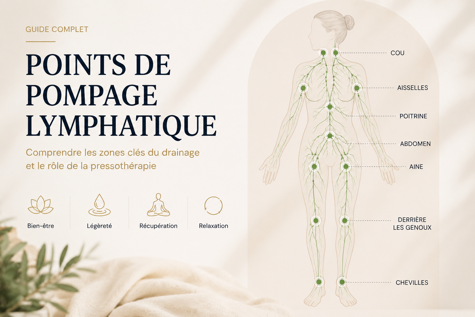 Point de pompage lymphatique